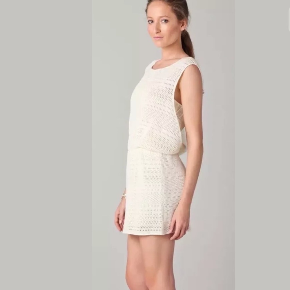 TIBI Crochet Knit Summer Dress Beach Cruise